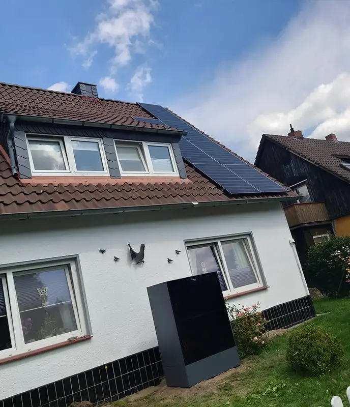 PV Anlage auf dem Dach