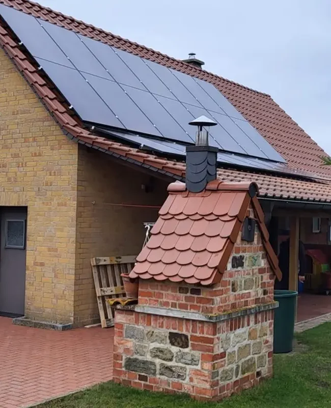 PV Anlage auf dem Dach